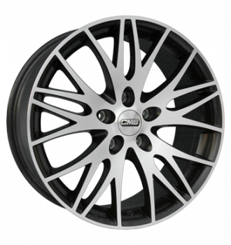 CMS, C8 , 7x16 ET40 5x115 70,2, diamant schwarz matt