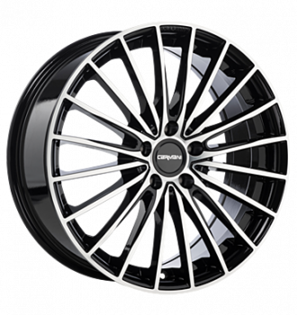 Carmani, 24 Karl, 8x18 ET45 5x112 66,6, black polish