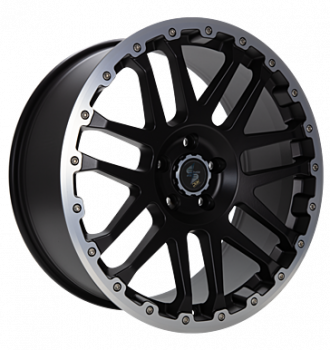 Eta Beta, Combat CV, 8x18 ET40 5x127 71,6, black matt lip cap pol