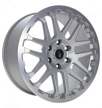 Eta Beta, Combat, 8x17 ET40 5x127 71,6, silver matt lip cap pol