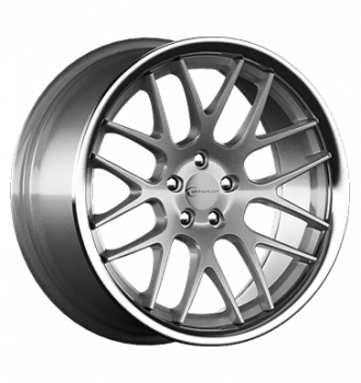 e-motion, Concave, 8,5x19 ET32 5x120 72,6  hypersilber mit Edelstahlbett