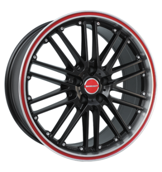Borbet, CW2, 8,5x18 ET30 5x120 72,5, black redline