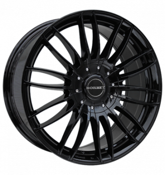 Borbet, CW3, 8,5x19 ET53 5x130 71,5, black glossy