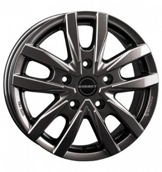 Borbet, CW5, 6,5x16 ET66 5x130 89,1, mistral anthracite glossy
