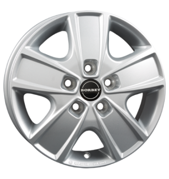 Borbet, CWG, 6x16 ET68 5x118 71,1, crystal silver