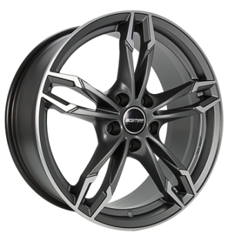 GMP, Dea, 9,5x20 ET42 5x112 66,6, matt anthracite diamond