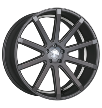 Corspeed, Deville, 10,5x21 ET45 5x108 73,1, gunmetal/ undercut Colour Trim weiß