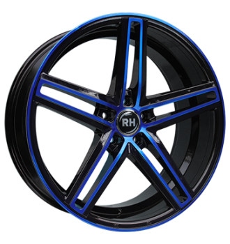 RH, DG Evolution, 8x18 ET35 5x112 72,6, color polished - blue