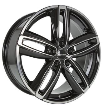 GMP, Diva, 7,5x17 ET50 5x120 72,6, black diamond