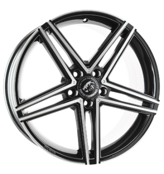 Damina Performance, DM04, 7,5x17 ET36 5x112 66,6, black polished