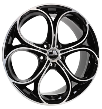 GMP, Drake, 8x19 ET32 5x110 65,1, black diamond