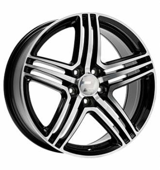 2DRV, WH12, 9x20 ET33 5x112 66,6, schwarz hochglanz poliert