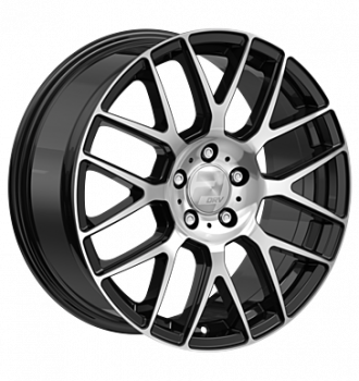 2DRV, WH26, 10x22 ET50 5x112 66,6, schwarz hochglanzpoliert