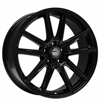 2DRV, WH30, 8x18 ET40 5x112 66,6, schwarz glänzend lackiert