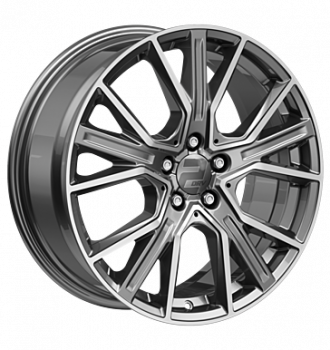 2DRV, WH34, 8x18 ET36 5x112 66,6, daytona grau hochglanzpoliert
