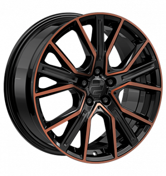 2DRV, WH37, 8,5x19 ET40 5x112 66,6, Schwarz Kupfer hochglanzpoliert