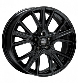 2DRV, WH34, 8x18 ET36 5x112 66,6, schwarz glänzend lackiert