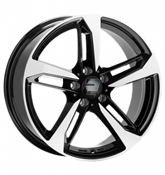 2DRV, WH36, 8,5x19 ET30 5x112 66,6, schwarz hochglanzpoliert