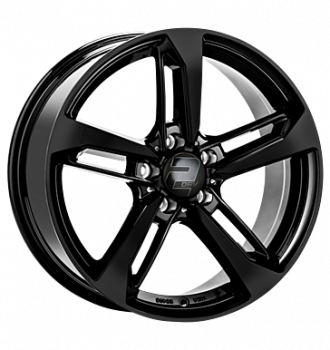 2DRV, WH36, 8,5x19 ET40 5x112 66,6, schwarz glänzend lackiert
