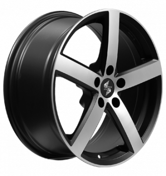 Eta Beta, Eros, 7,5x17 ET51 5x112 57,1, black matt polish