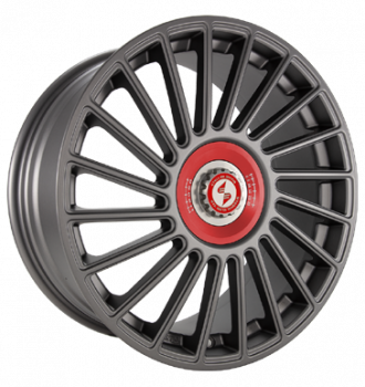 Eta Beta, Venti-R ZV, 8,5x20 ET38 5x114,3 78,1, Anthracite matt R.Rot/M.Silber