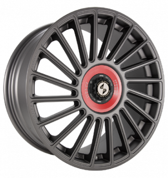 Eta Beta, Venti-R ZV, 8,5x20 ET38 5x114,3 78,1, Anthracite matt R.Rot/M.Schwarz