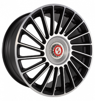 Eta Beta, Venti-R ZV, 8,5x20 ET38 5x114,3 78,1, Black matt full pol. R.Silber/M.Silb.