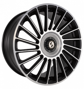 Eta Beta, Venti-R ZV, 8,5x20 ET38 5x114,3 78,1, Black matt full pol. R.Silber/M.Schw.