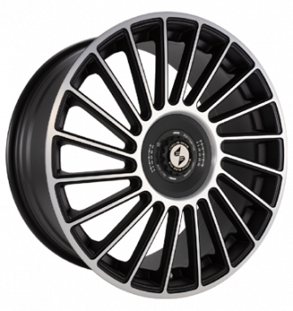 Eta Beta, Venti-R ZV, 8,5x20 ET38 5x114,3 78,1, Black matt full pol. R.Schw./M.Schw.