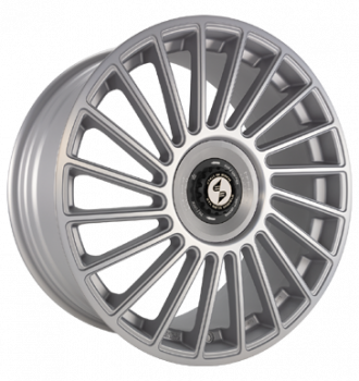 Eta Beta, Venti-R ZV, 8,5x20 ET38 5x114,3 78,1, Silver matt full pol R.Silber/M.Schw.