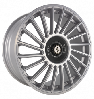 Eta Beta, Venti-R ZV, 8,5x20 ET38 5x114,3 78,1, Silver matt full pol R.Schw./M.Silber