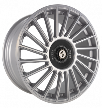 Eta Beta, Venti-R ZV, 8,5x20 ET38 5x114,3 78,1, Silver matt full pol R.Schw./M.Schw.
