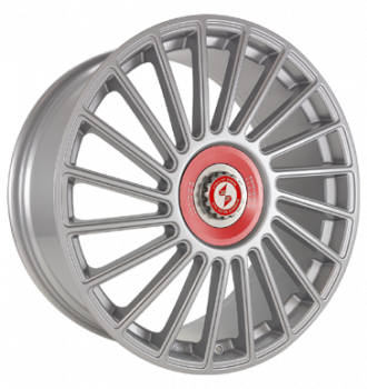 Eta Beta, Venti-R ZV, 8,5x20 ET38 5x114,3 78,1, Silver R.Rot/M.Silber