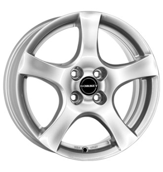 Borbet, F, 6x15 ET40 4x100 64, brillant silver