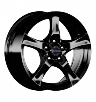 Borbet, F, 6x15 ET45 5x108 72,5, black glossy