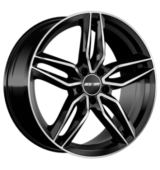 GMP, Fasten, 8x18 ET45 5x112 66,6, black diamond