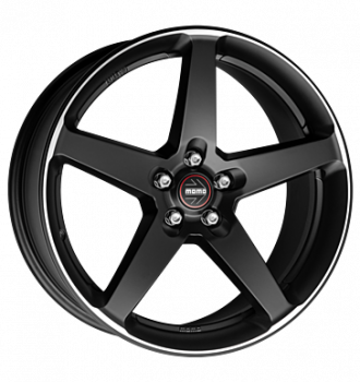 Momo, Five, 8,5x20 ET35 5x120 72,6, matt black polished