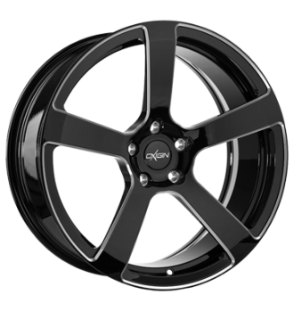 Oxigin, Oxforged 3, 8,5x19 ET45 5x112 66,6, black milling oxforged logo