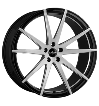 Oxigin, Oxforged 1, 9x21 ET18 5x120 76,9, black silver brush polish HD