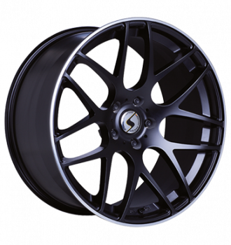 Schmidt Revolution, Gambit, 10,5x21 ET34 5x112 66,5, satin black hornpoliert ohne Deckel