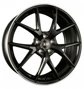TEC Speedwheels, GT 6, 8x19 ET45 5x108 63,4, schwarz Hornpoliert