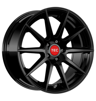 TEC Speedwheels, GT 7, 9,5x22 ET35 5x112 72,5, schwarz glänzend