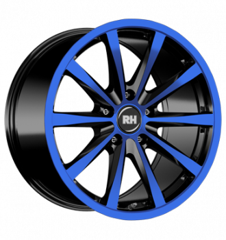 RH, GT, 11,5x21 ET47 5x112 72,6, color polished - blue