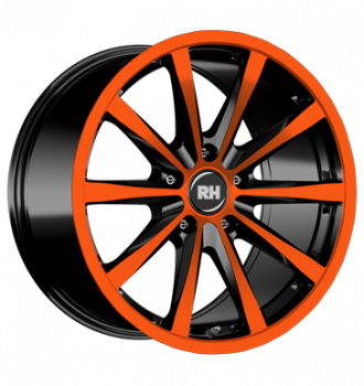 RH, GT, 11,5x21 ET47 5x112 72,6, color polished - orange