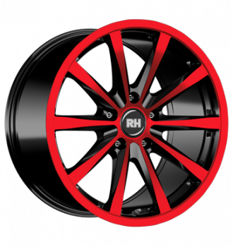 RH, GT, 11,5x21 ET47 5x112 72,6, color polished - red