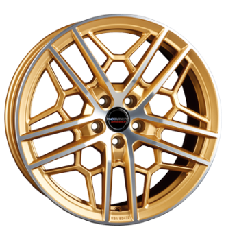 Borbet, GTY, 8,5x19 ET45 5x112 72,5, gold polished matt