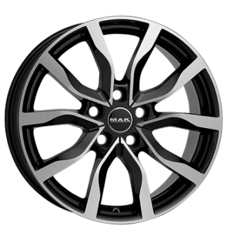 MAK, Koln, 8x17 ET30 5x112 66,5, black mirror