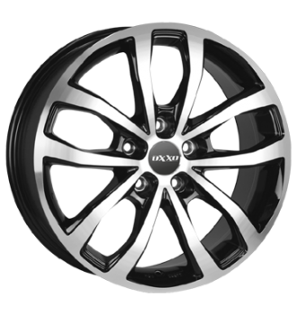 OXXO, Hyperion Polished, 8x18 ET51 5x130 71,5, black polished