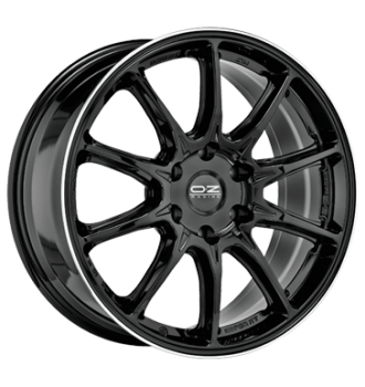 OZ, Hyper XT HLT, 9x20 ET38 6x114,3 66,1, gloss black diamond lip