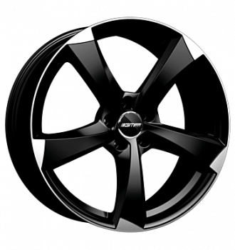 GMP, Ican, 7,5x18 ET35 5x100 57,1, satin black diamond